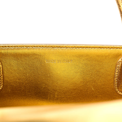 Christian Dior Metallic Goatskin Medium Diorever Flap Gold 5 of 12