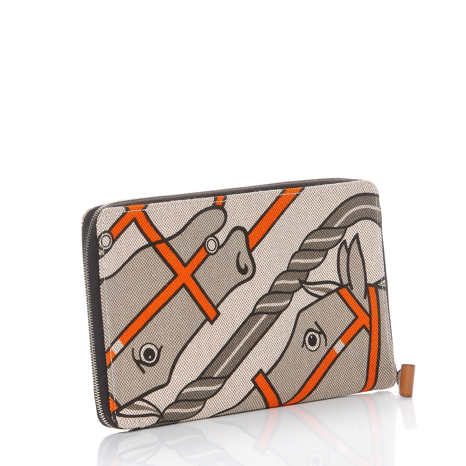 Hermes Toile Steeple GM Wallet 3 of 8