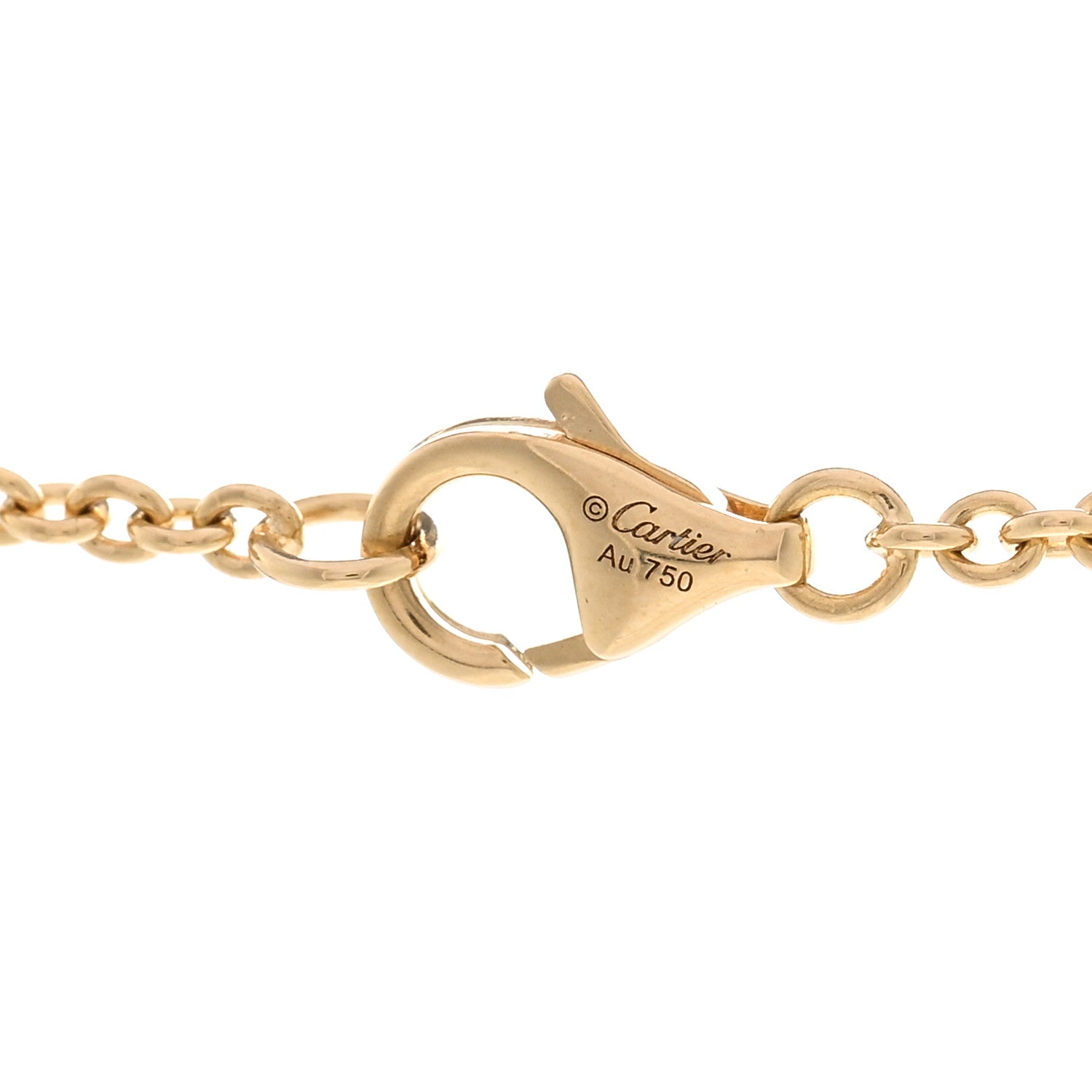 Cartier 18K Yellow Gold Interlocking LOVE Necklace 4 of 5