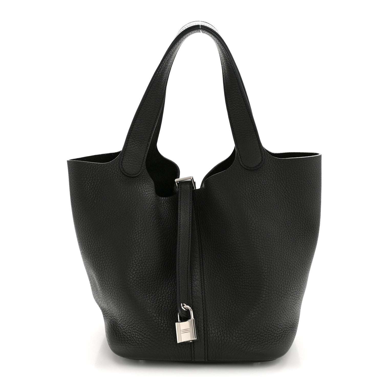 Hermes Taurillon Clemence Picotin Lock 22 MM Black 1 of 13