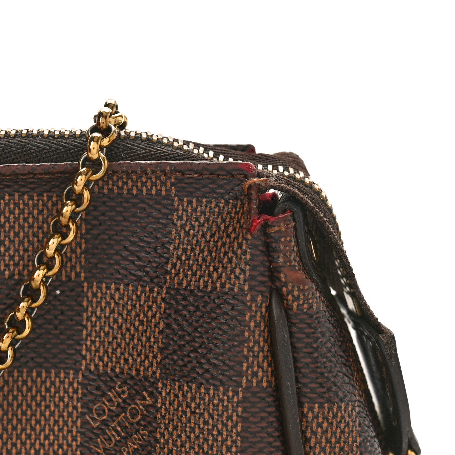 Louis Vuitton Damier Ebene Eva Clutch 11 of 12