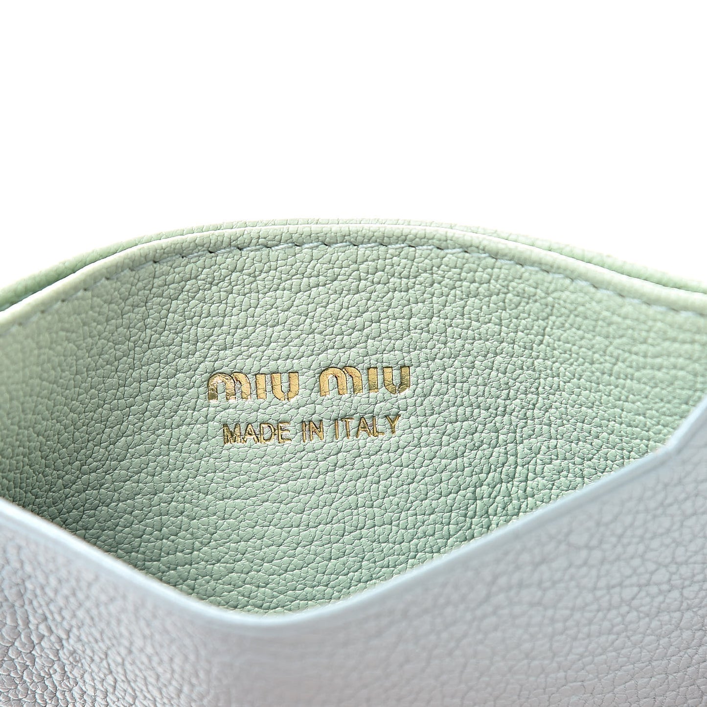 Goatskin Madras Card Case Lago Rugiada