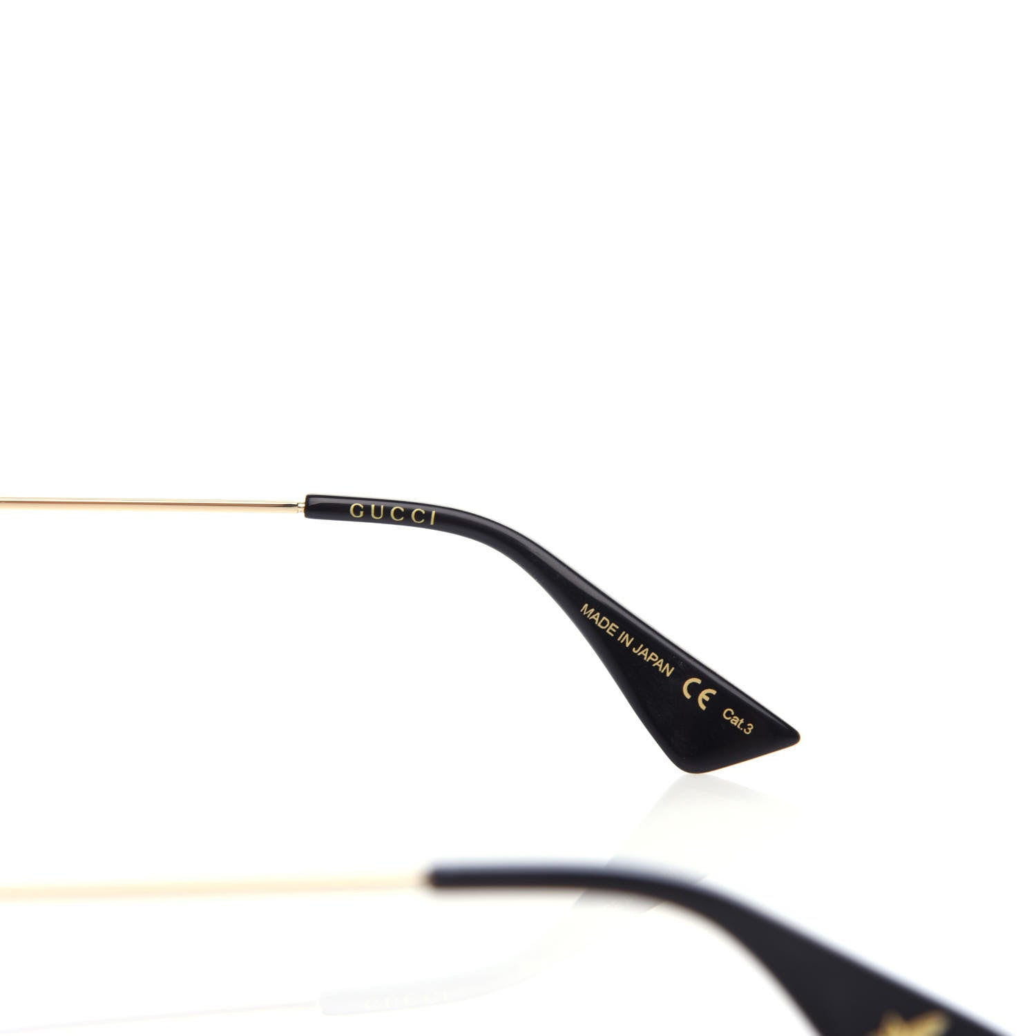 Gucci Aviator Sunglasses GG0062S Gold Black 5 of 8