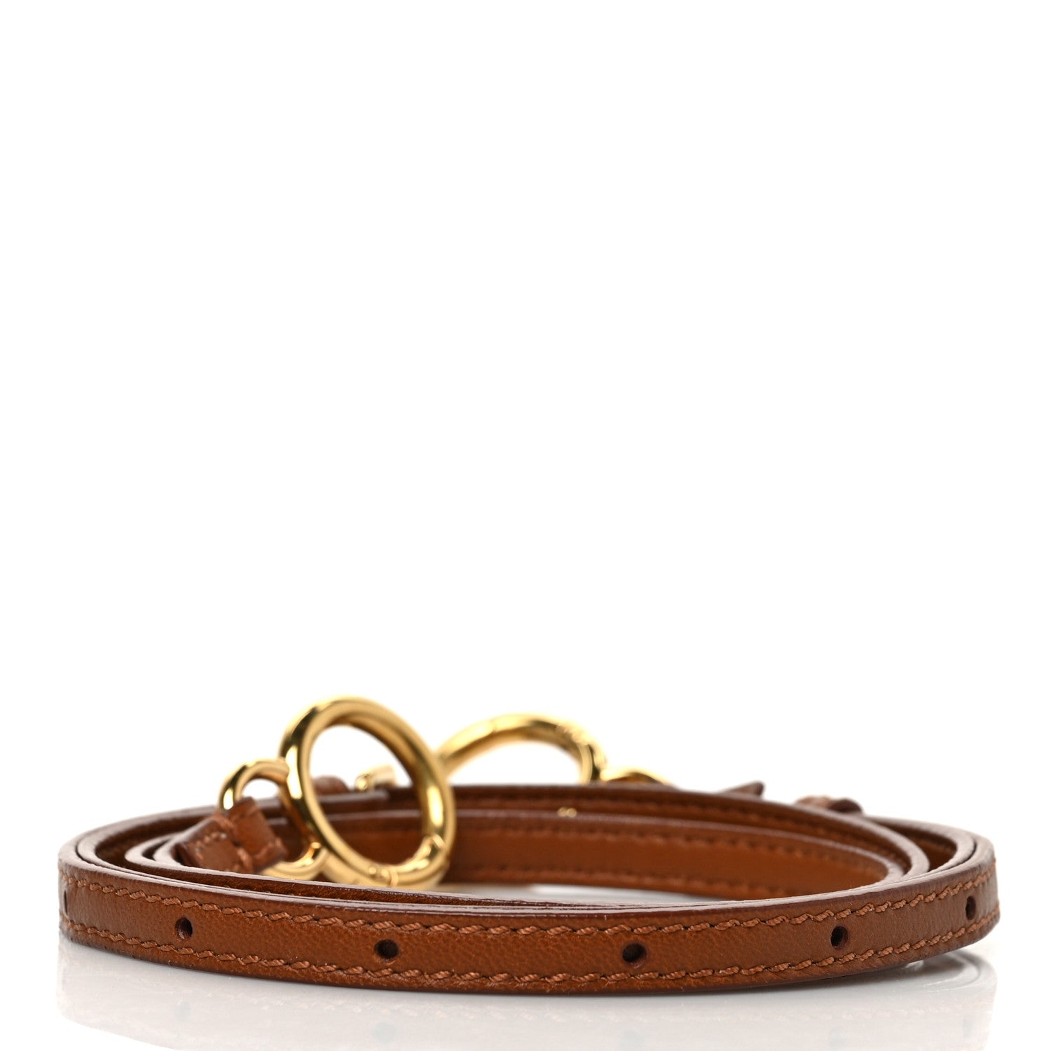 Fendi Calfskin Adjustable Peekaboo Strap Brown 2 of 3