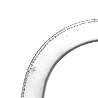 Christian Dior Metallic Patent Micro-Cannage Medium Lady Dior Silver 15 of 16