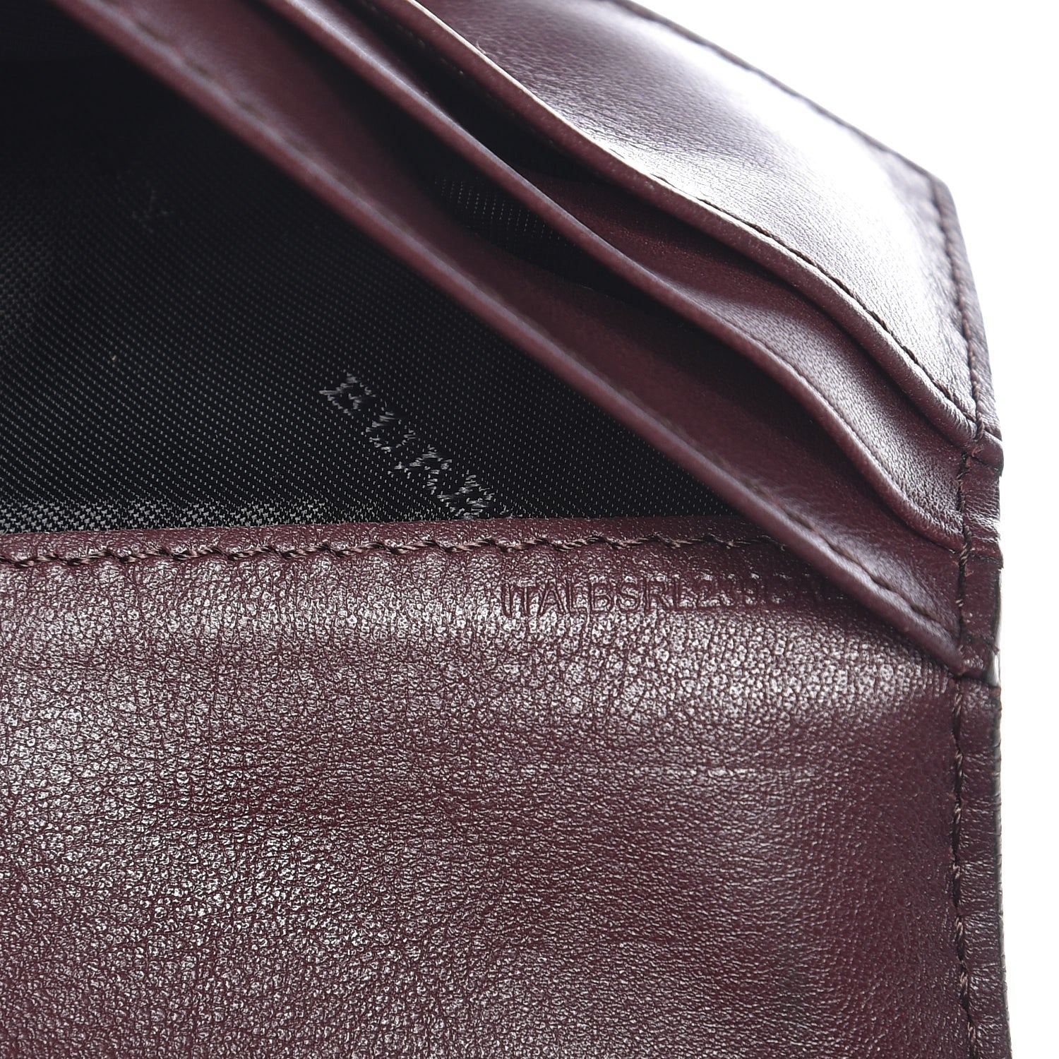 Burberry Grainy Calfskin House Check Continental Wallet Mahogany Red 7 of 9