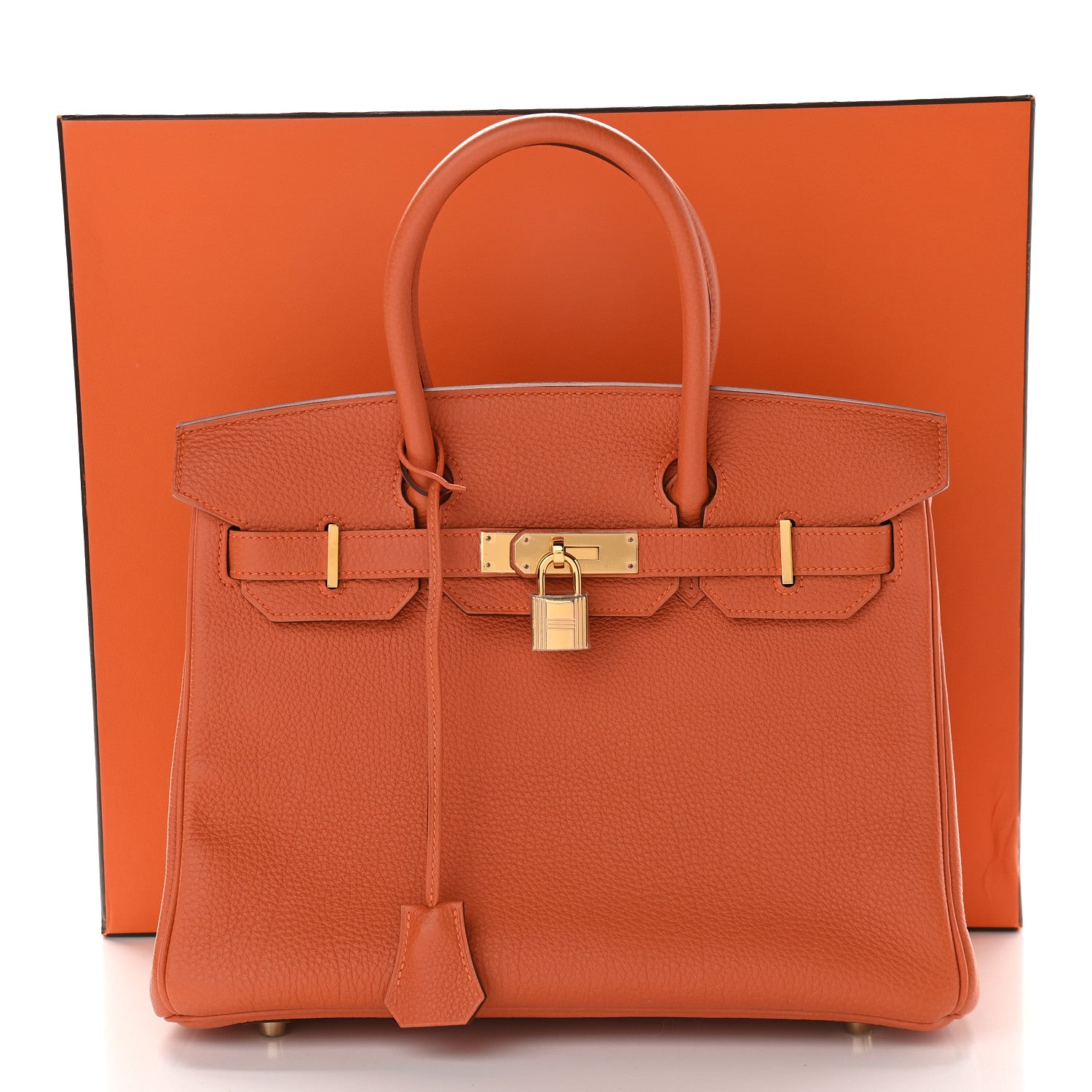 Hermes Togo Birkin 30 Orange 10 of 10