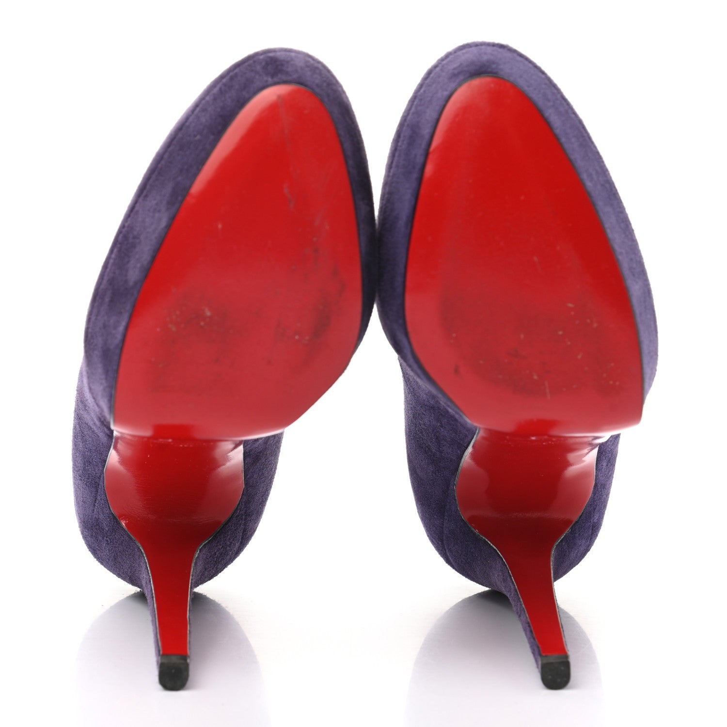 Christian Louboutin Veau Velours Bianca 140 Pumps 38 Iris 8 of 18