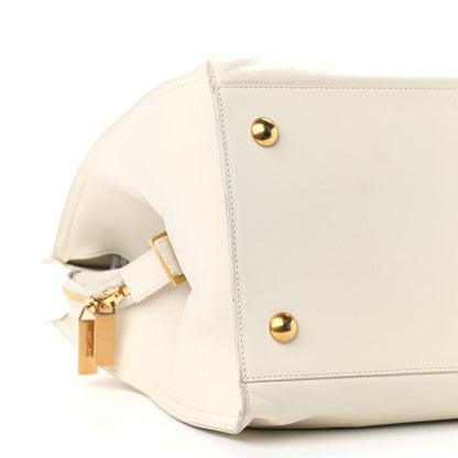 Saint Laurent Sheepskin Large Classic Y Cabas White 14 of 15
