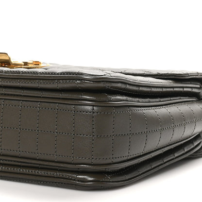 Celine Calfskin Quilted Medium C Bag Khaki 9 of 9