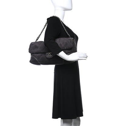Chanel Microsuede Quilted Rodeo Drive Flap Grey 2 of 11