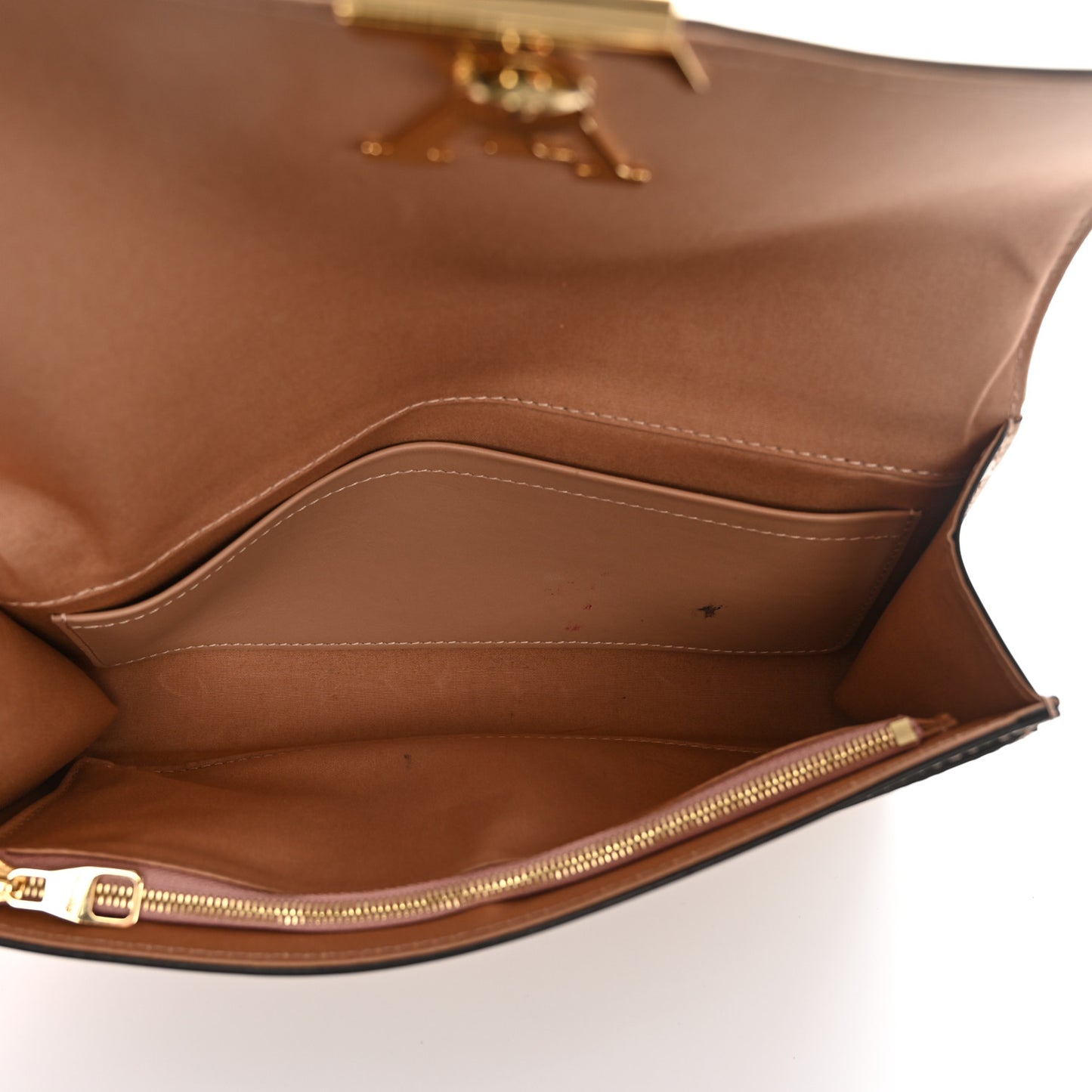 Patent Louise EW Clutch NM Nude
