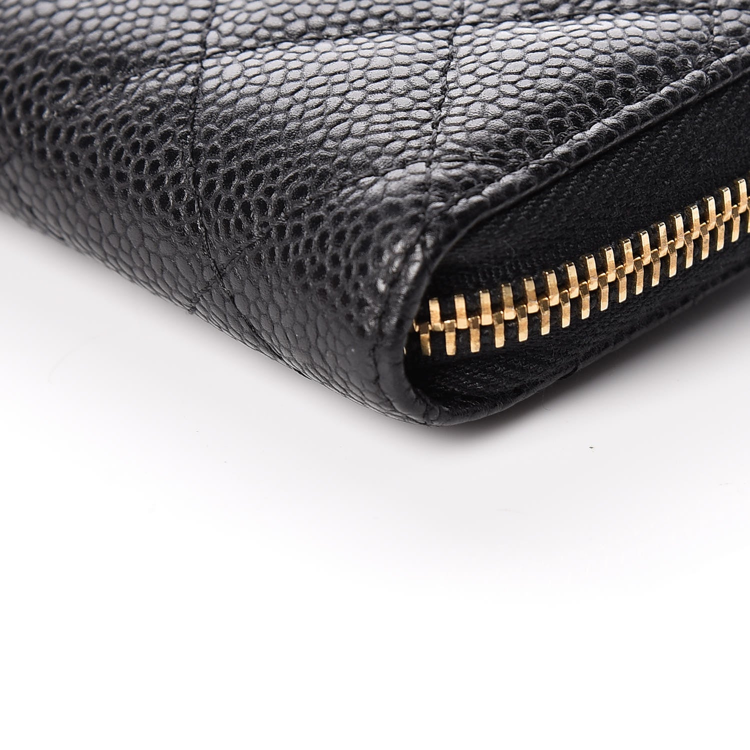 Chanel Caviar Quilted Zip Coin Purse Black 9 of 10