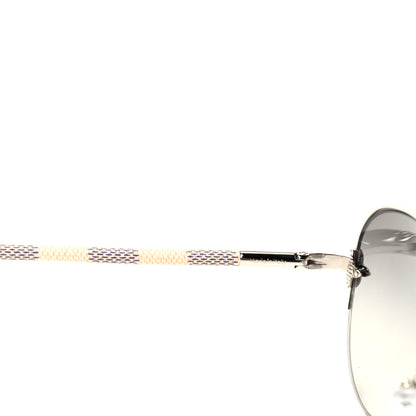 Louis Vuitton Damier Azur Petite Viola Pilote Aviator Sunglasses Z0570U 4 of 6
