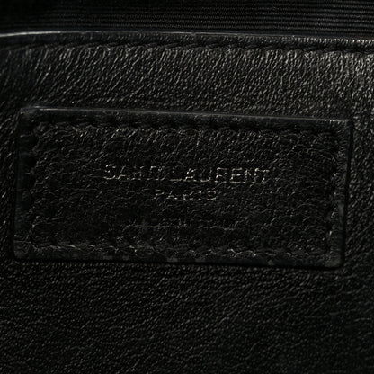 Saint Laurent Crinkled Lambskin Matelasse Monogram Baby Niki Chain Satchel Seawood 6 of 13