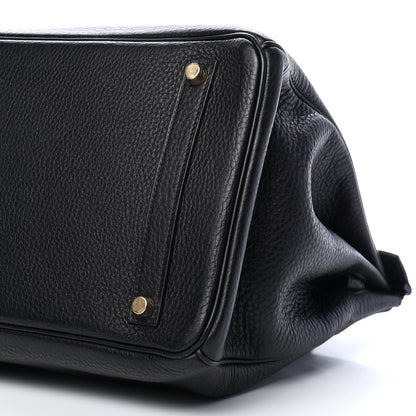 Hermes Taurillon Clemence Birkin 35 Black 9 of 11