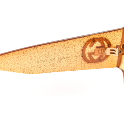 Gucci Acetate Square Frame Sunglasses GG0053S Glitter Gold 5 of 7