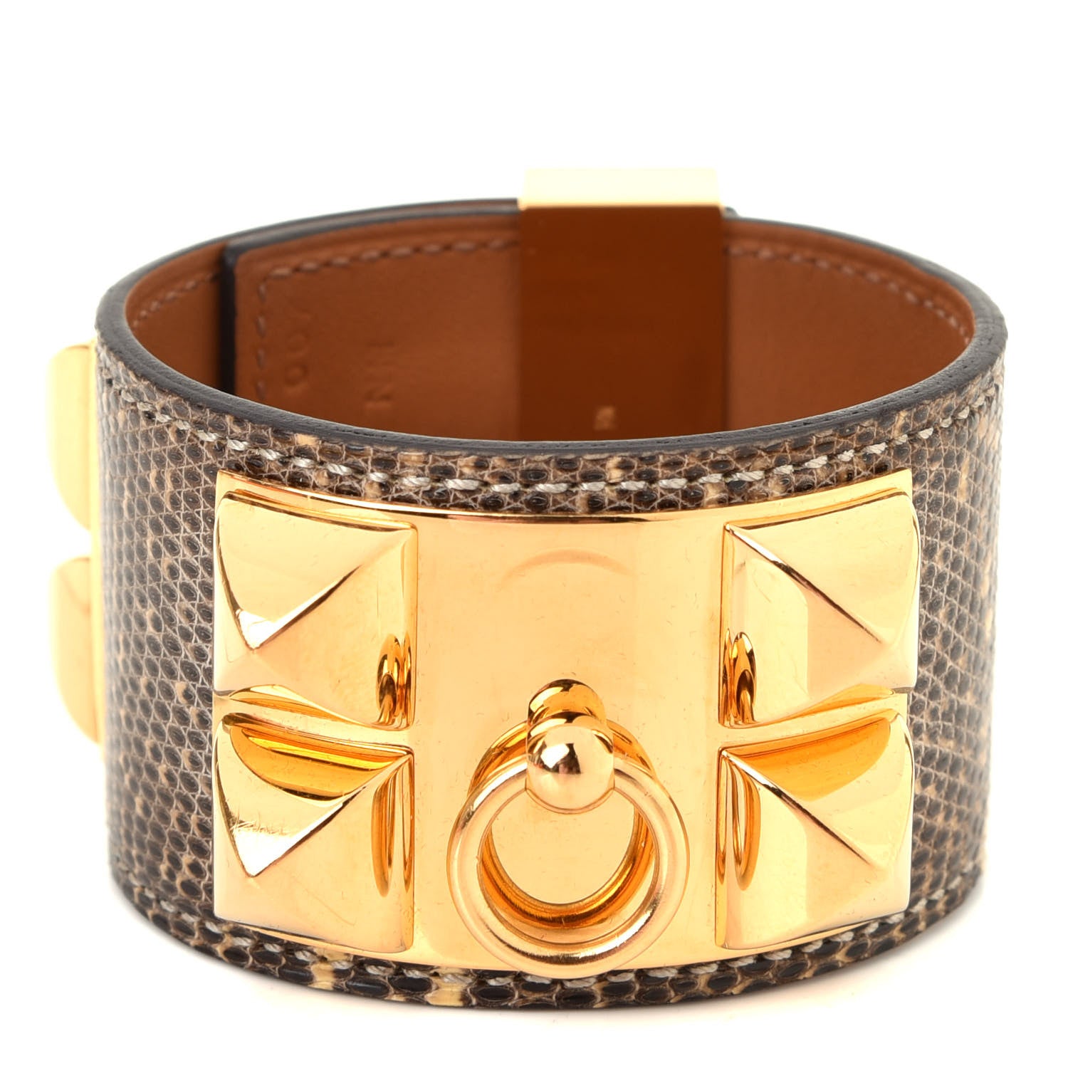 Hermes Lizard Collier De Chien CDC Bracelet S Ombre 2 of 5
