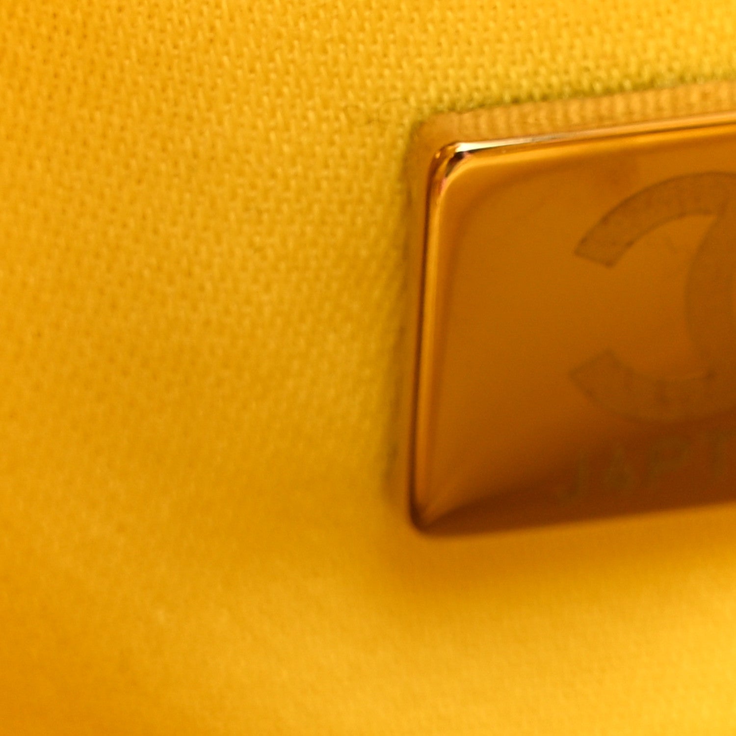 Chanel Caviar Quilted Mini Chanel 25 Handbag  Yellow 7 of 10