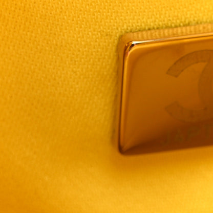 Chanel Caviar Quilted Mini Chanel 25 Handbag  Yellow 7 of 10