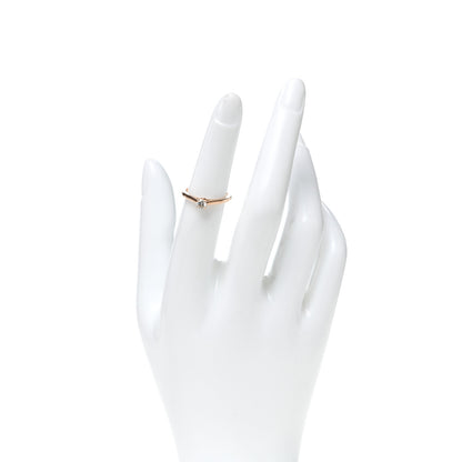 Cartier 18K Pink Gold Diamond .21ct 1895 Solitaire Engagement Ring 50 5.25 2 of 6