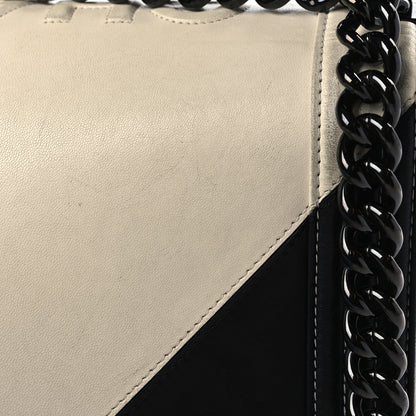 Chanel Glazed Calfskin Geometric Medium Boy Flap White Black 12 of 14