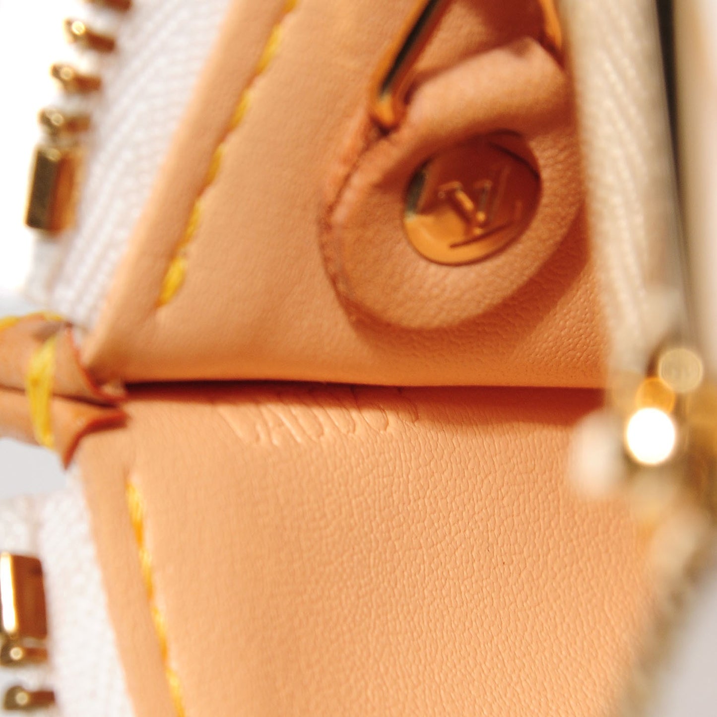 Monogram Multicolor Key Pouch White
