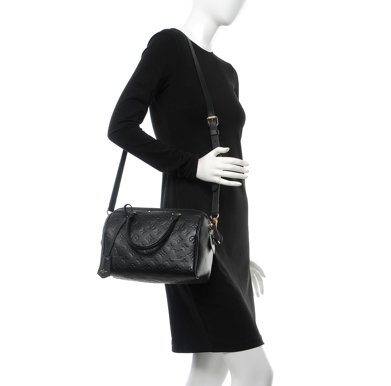 Louis Vuitton Empreinte Speedy Bandouliere 25 NM Black 3 of 8
