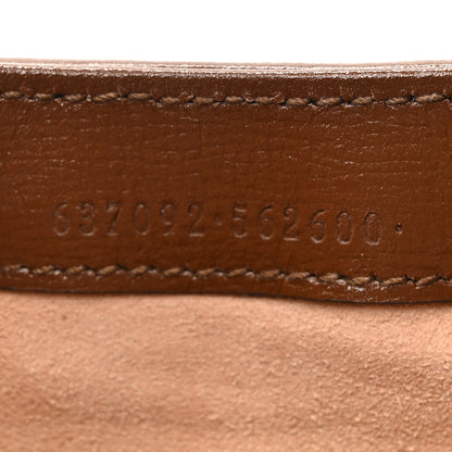 Gucci GG Supreme Monogram Azalea Calfskin Web Mini Jackie 1961 Hobo Beige Ebony Brown Sugar 7 of 11