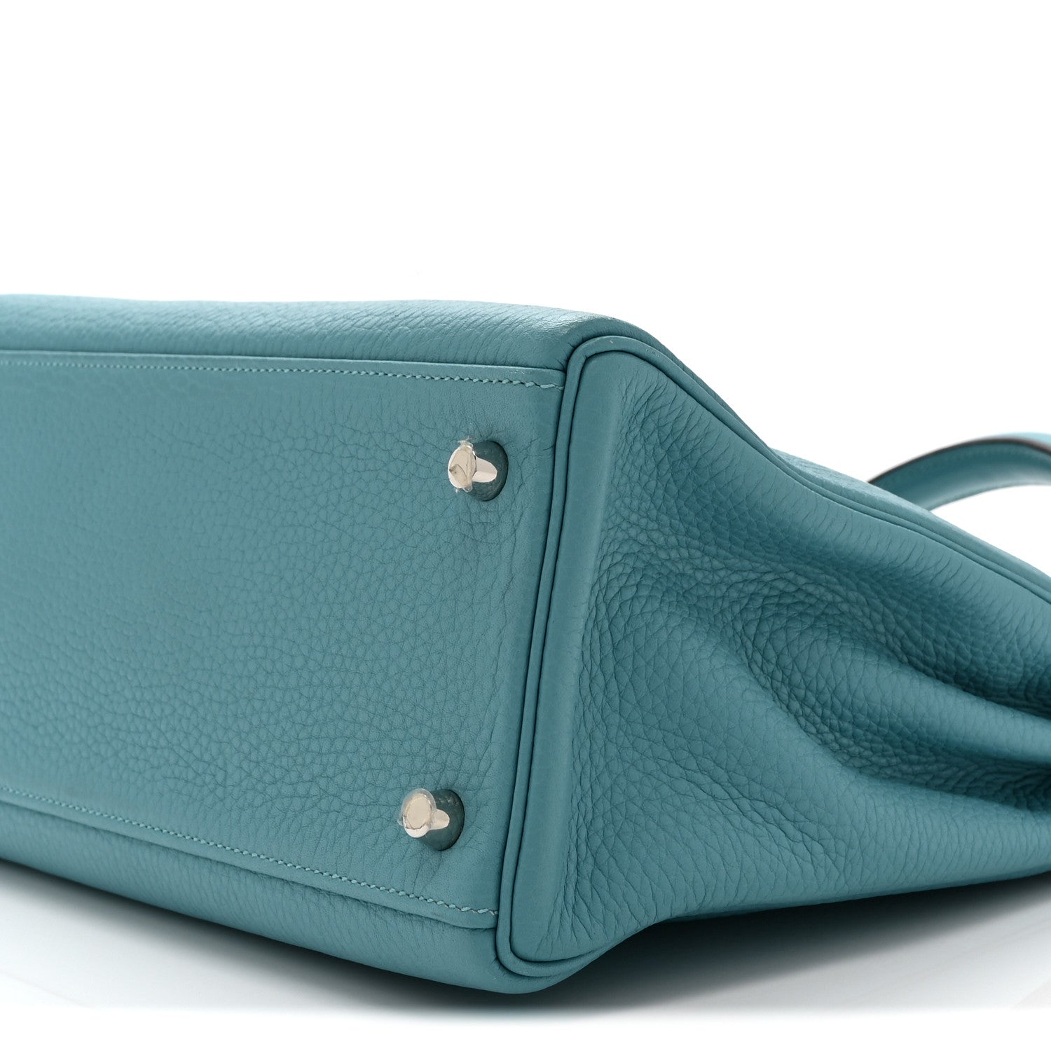 Hermes Togo Kelly Retourne 32 Bleu Atoll 10 of 10