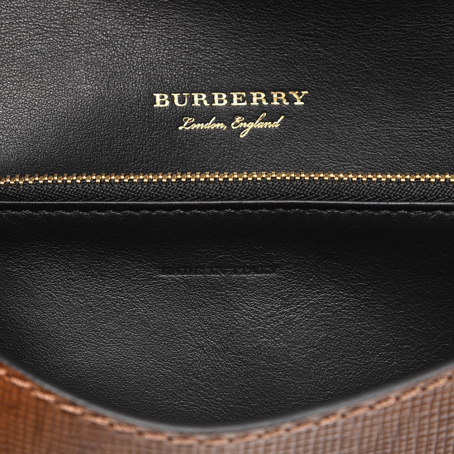 Burberry House Check Bridle Calfskin Small Madison Buckle Bag Tan 7 of 7