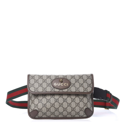 Gucci GG Supreme Monogram Neo Vintage Web Belt Bag Brown 1 of 9