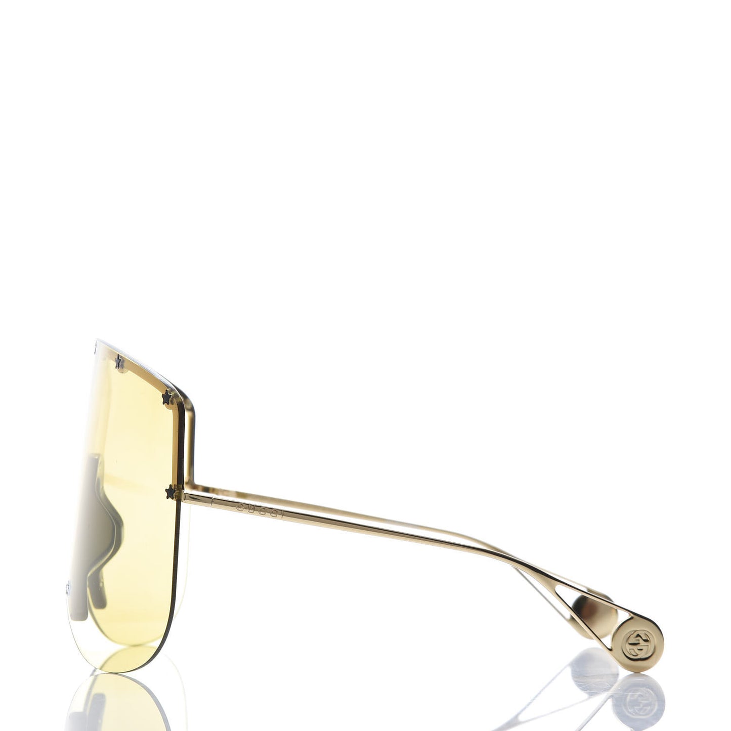Star Studded Shield Sunglasses GG0541S Yellow