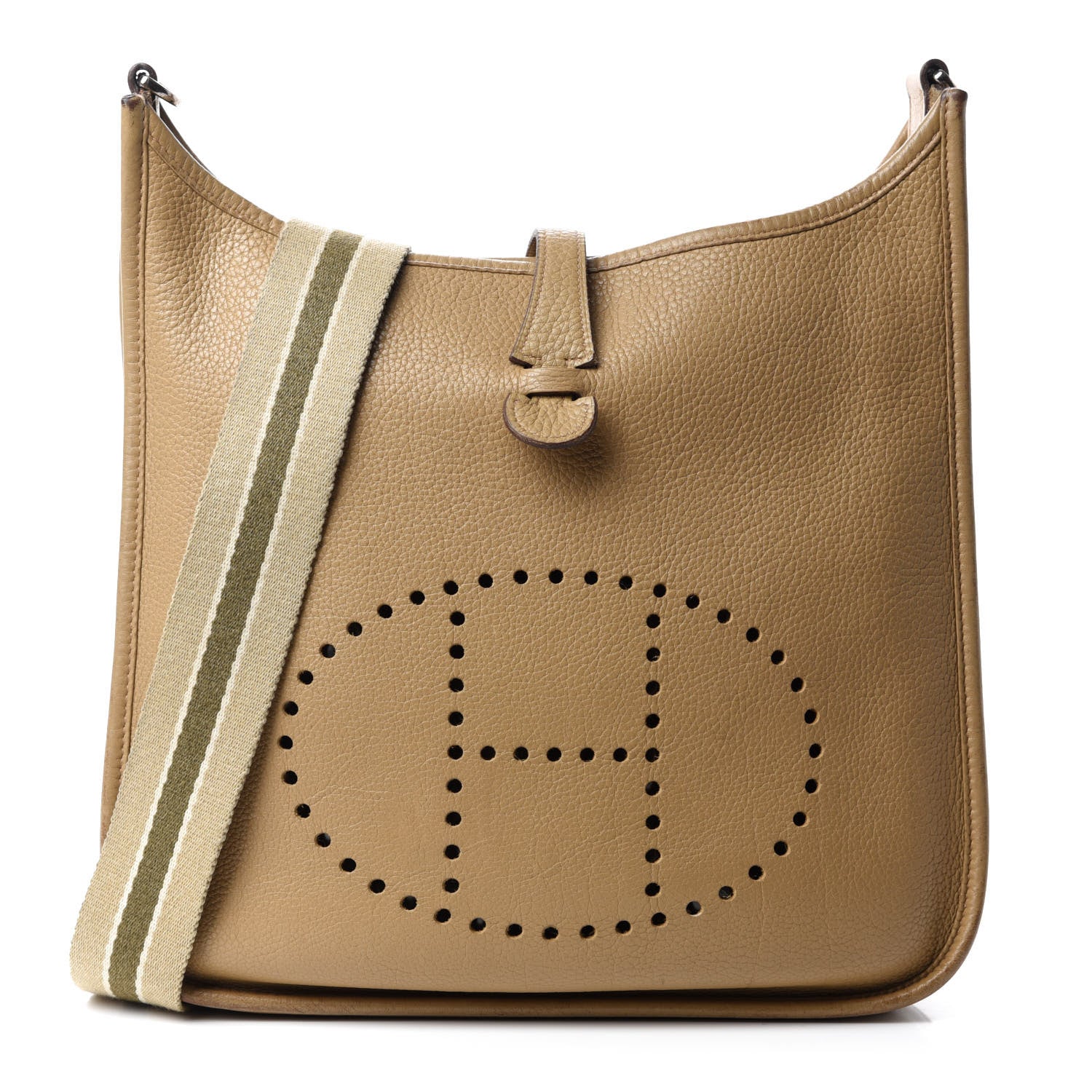 Hermes Taurillon Clemence Amazone Evelyne PM Camel 1 of 14