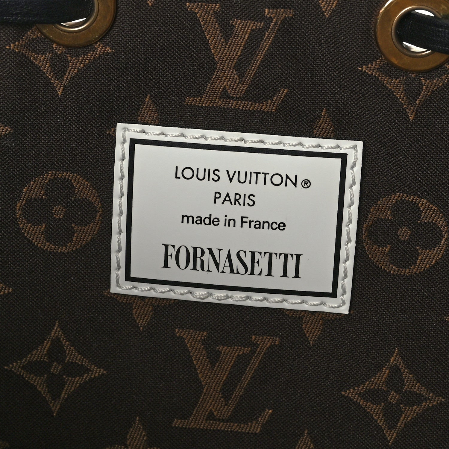 Louis Vuitton X FORNASETTI Calfskin Architettura Noe MM Black White 8 of 12
