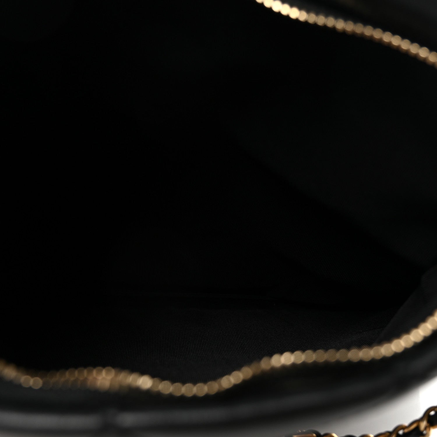 Chanel Calfskin Quilted Fold Over Clutch Black 5 of 11