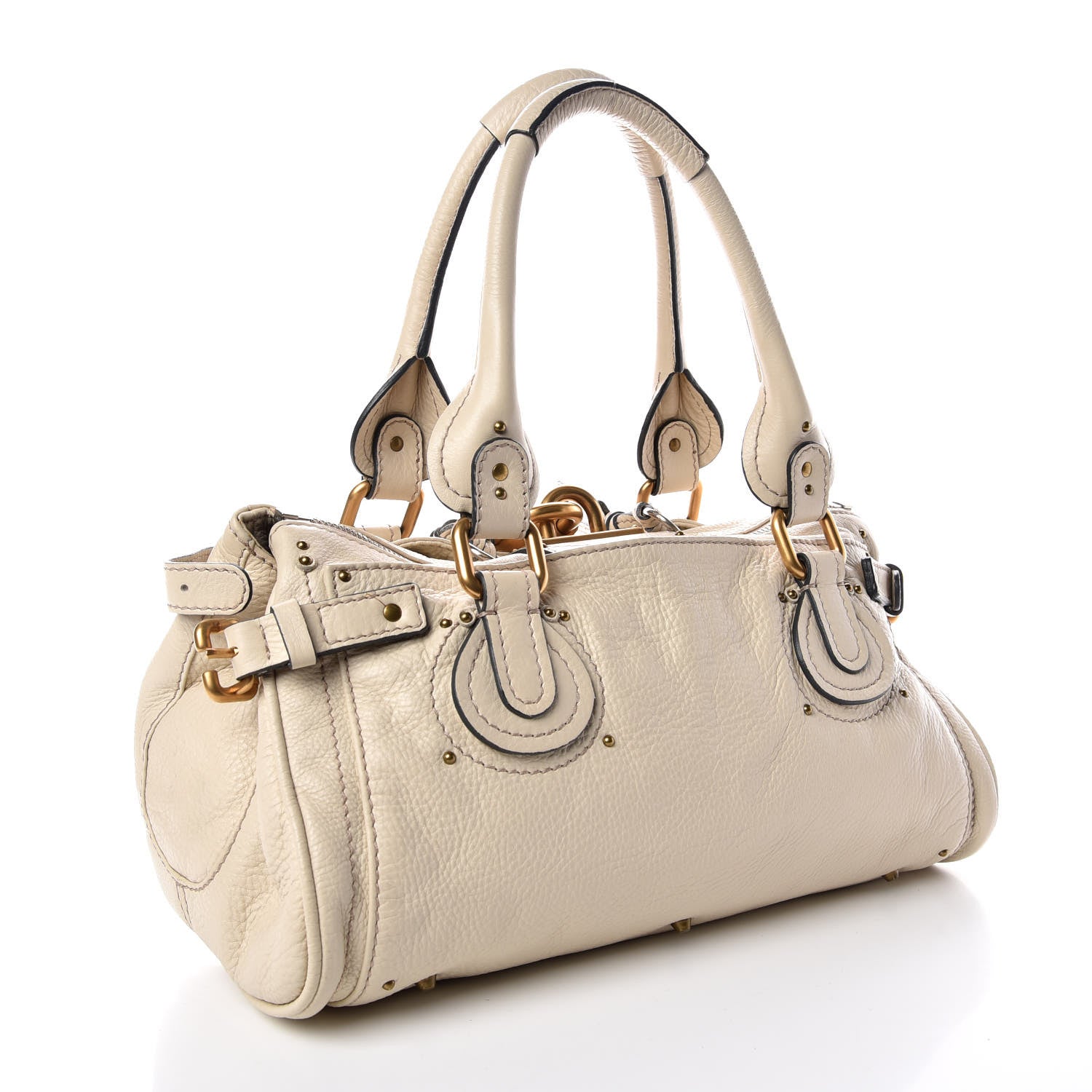 Chloe Calfskin Medium Paddington Satchel Off White 3 of 9