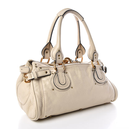 Chloe Calfskin Medium Paddington Satchel Off White 3 of 9