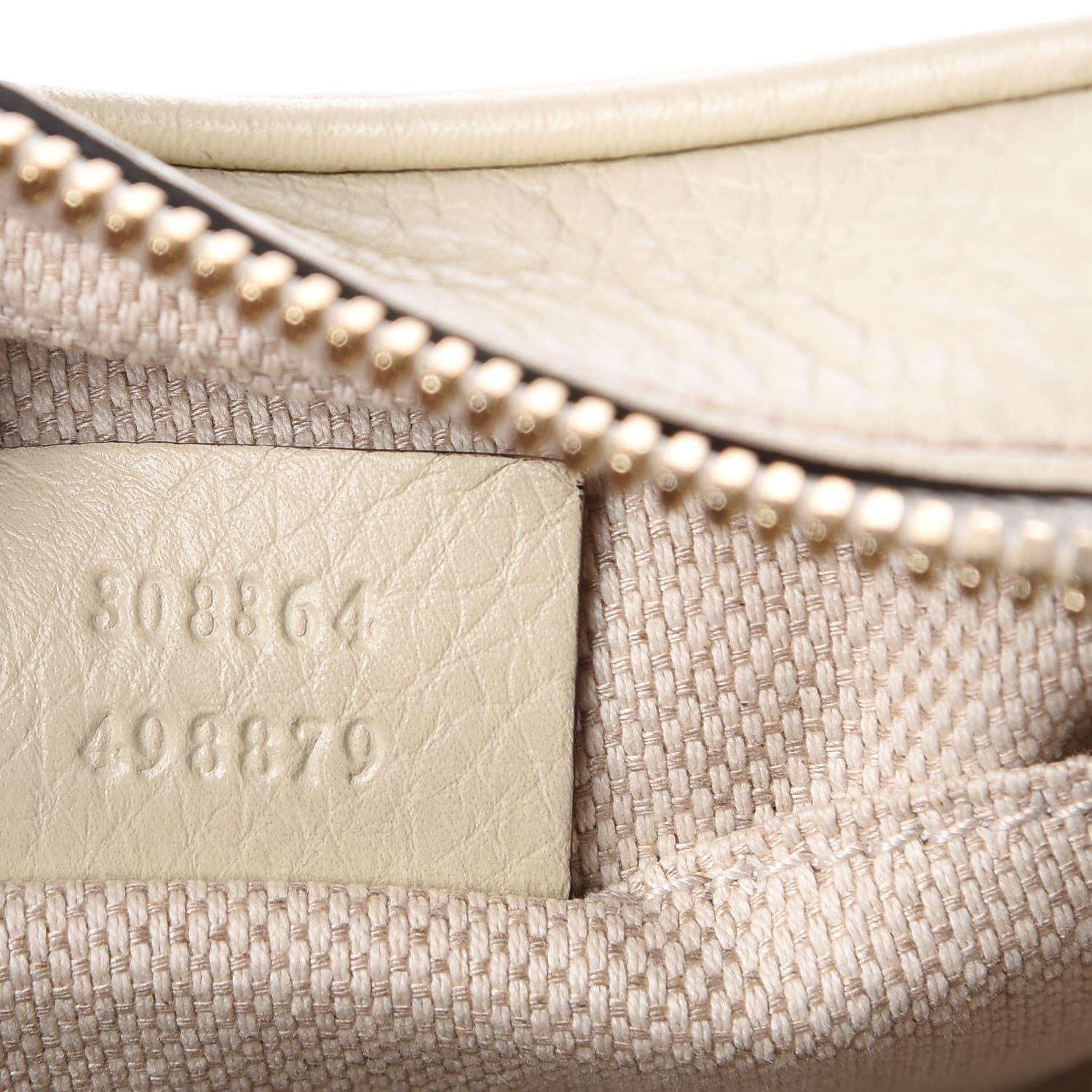 Gucci Pebbled Calfskin Small Soho Disco Bag Off White 7 of 9