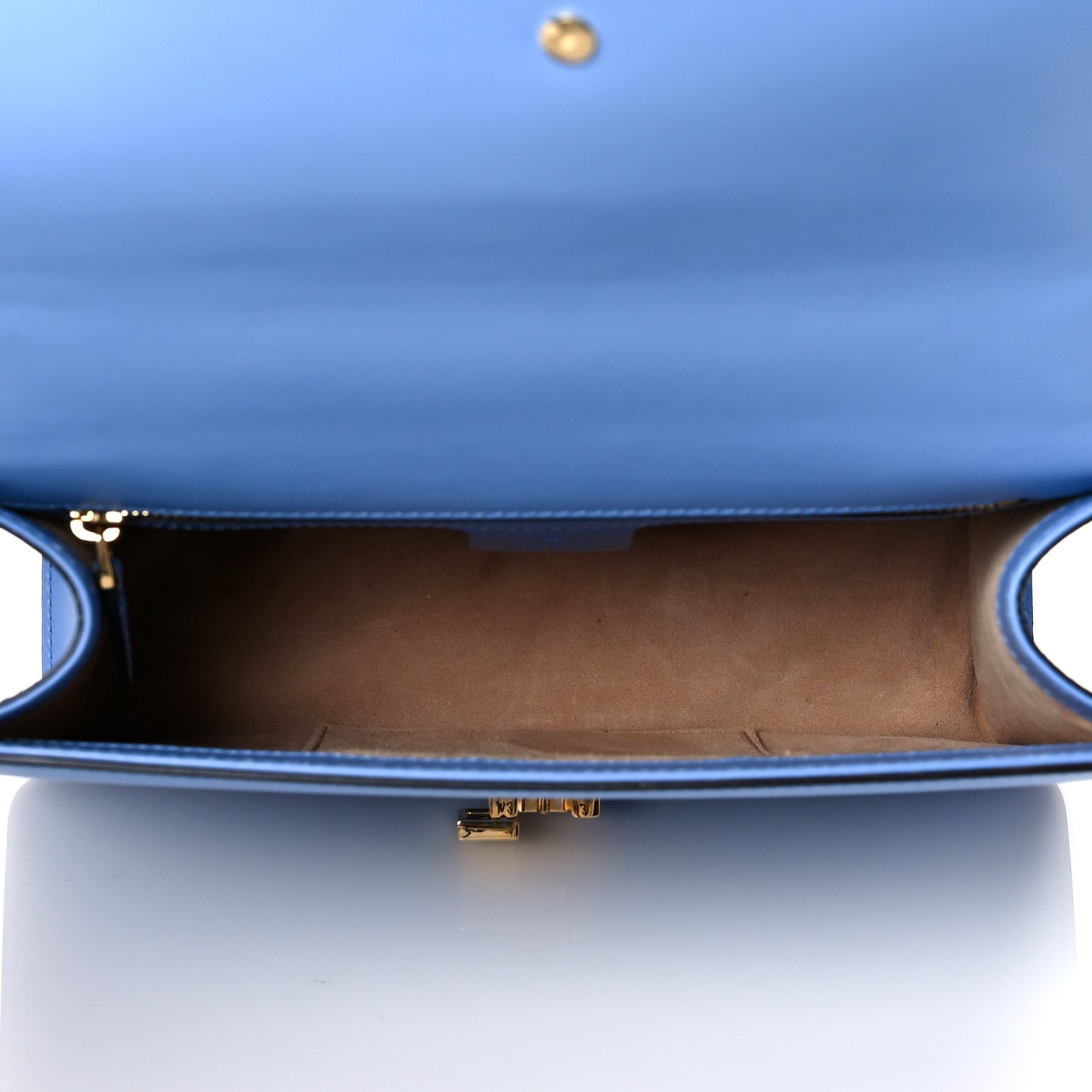 Calfskin Small Sylvie Shoulder Bag Clear Sky Blue