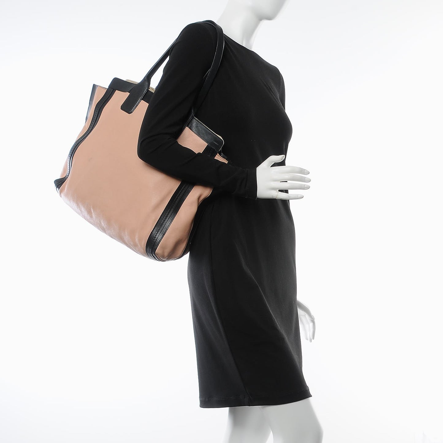 Calfskin Medium Alison East West Tote Anemone Pink