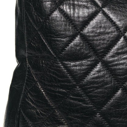 Chanel Lambskin Quilted Hobo Black 14 of 18