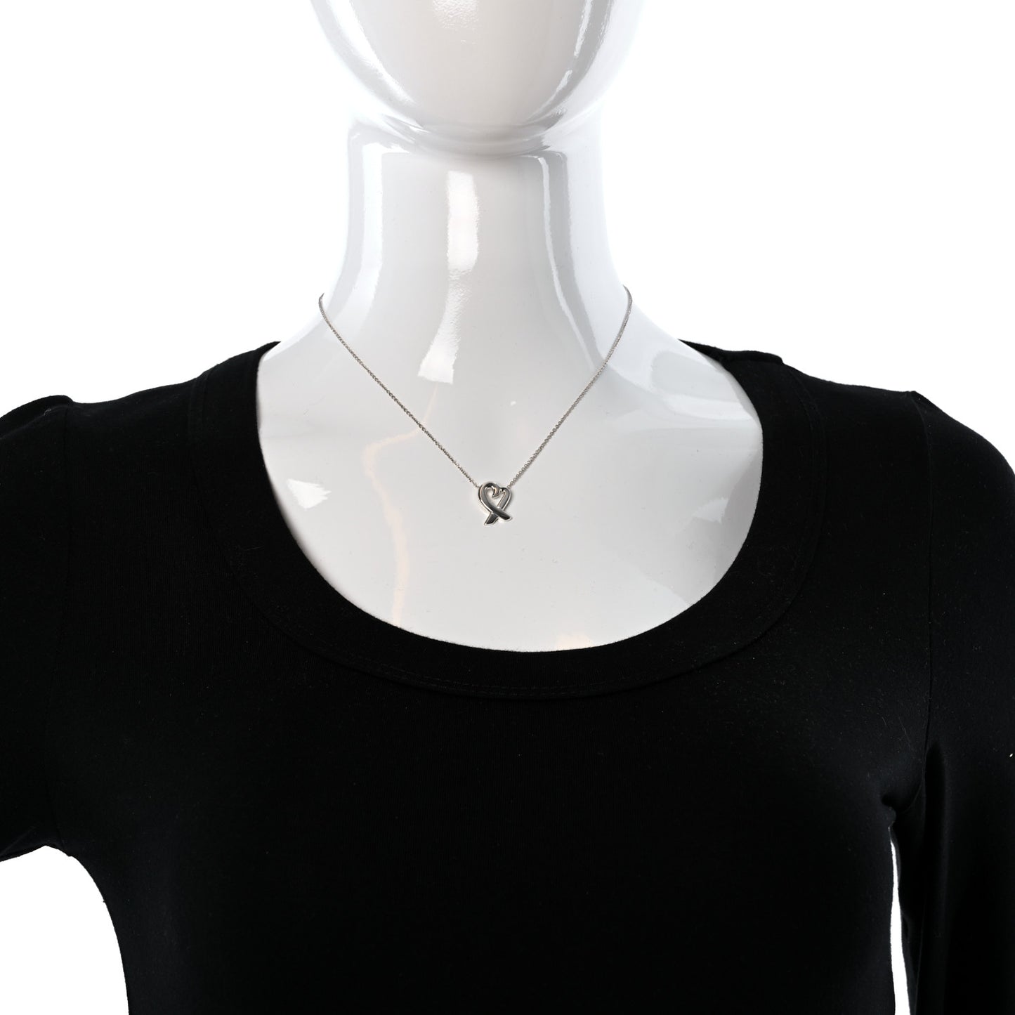 Sterling Silver Small Paloma Picasso Loving Heart Pendant Necklace