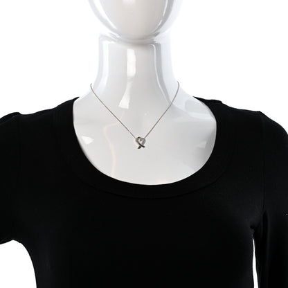 Tiffany Sterling Silver Small Paloma Picasso Loving Heart Pendant Necklace 3 of 5