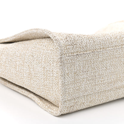Chanel Lurex Boucle Small Deauville Tote Ivory 9 of 10