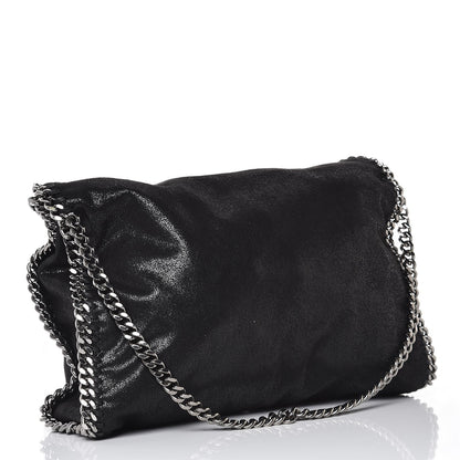 Stella McCartney Shaggy Deer Falabella Fold Over Tote Black 3 of 9