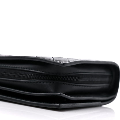 Bottega Veneta Nappa Intrecciato Wristlet Zip Wallet Black 10 of 10