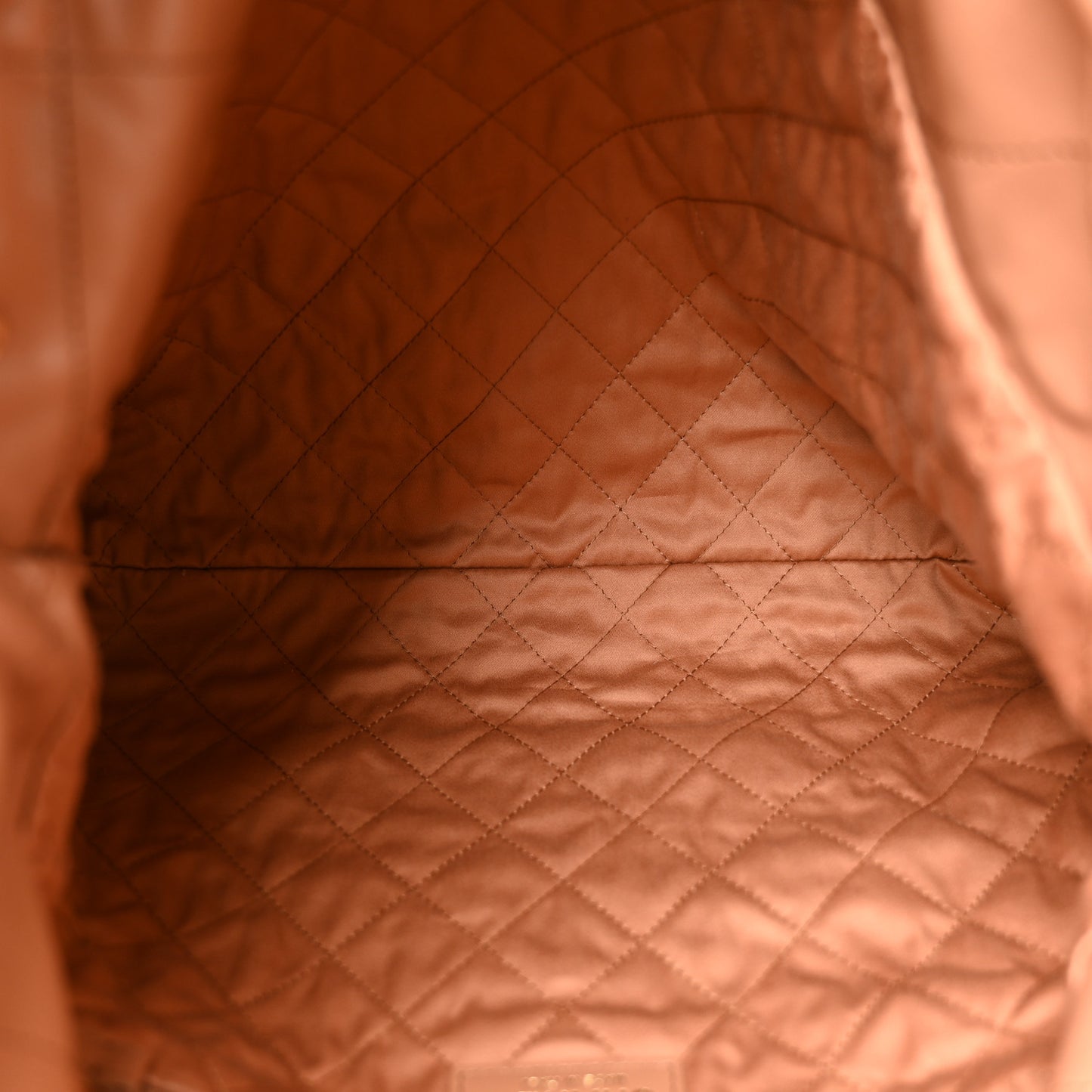 Shiny Calfskin Quilted Chanel 22 Camel