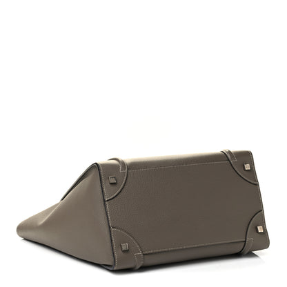 Celine Drummed Calfskin Mini Luggage Souris 3 of 4