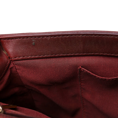 Chanel Lambskin Quilted New Medium Boy Flap Dark Red 13 of 20